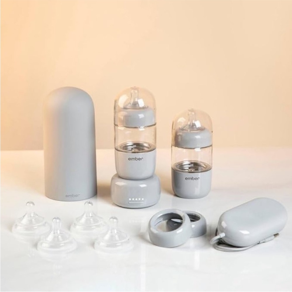 Ember Baby Bottle Set in Gray
